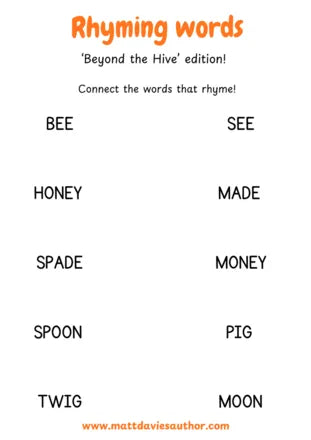 Beyond the Hive — Rhyming Words